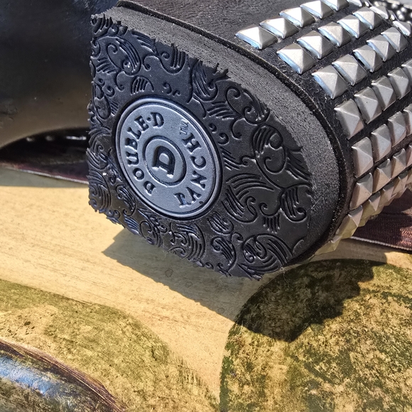 Old Gringo Double D Ranch Black Studded Heeled Boots - Picture 9 of 16